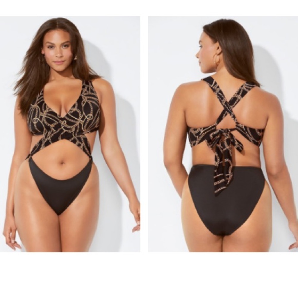 NWT Ashley Graham ‘Notorious’ monokini